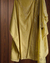 Pure Mul Chanderi Mukesh Work Unstitched Suit with Dupatta
